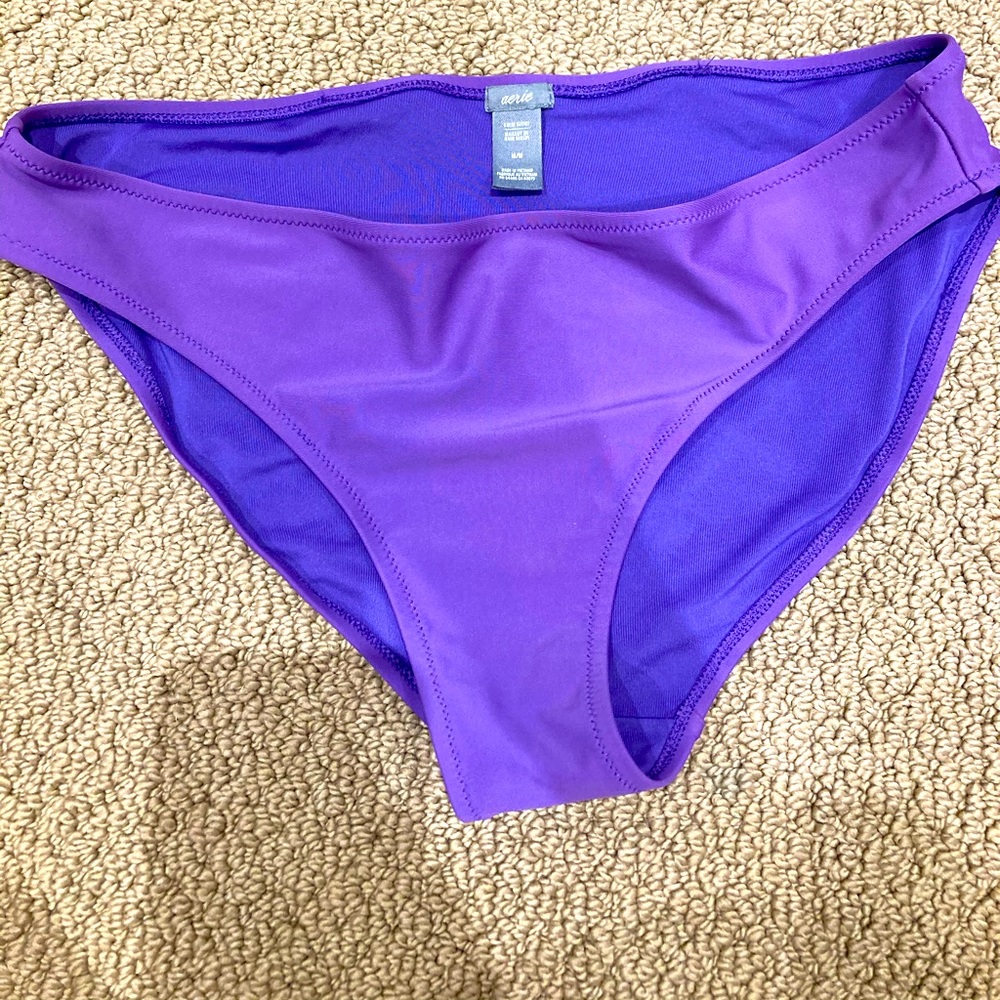 Aerie purple bikini bottom, size M